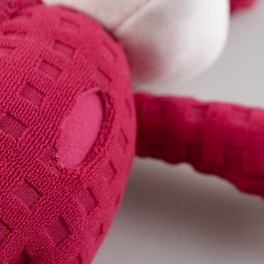 Plush fox crackle & snuffle Fuchsia - Detail 2