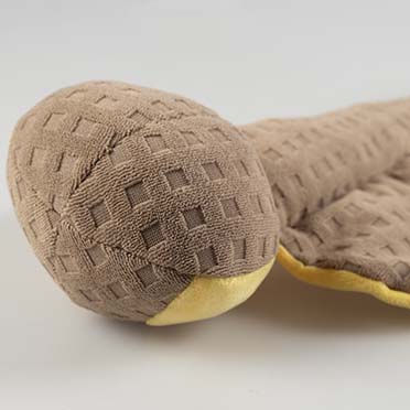 Pluche cobra crackle & snuffle Geel/bruin - Detail 3