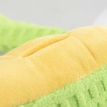 Peluche grenouille crackle & snuffle Vert/jaune - Detail 1