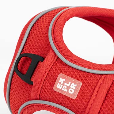 Ultimate fit perro pequeño arnés Rojo - Detail 3