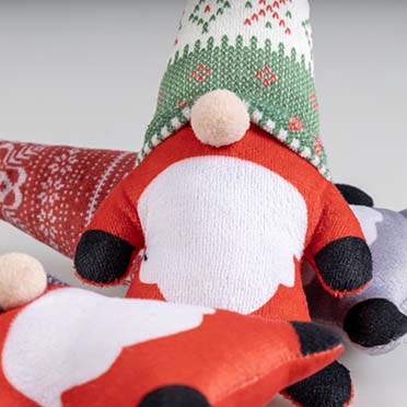 Xmas pluche kabouter mix Gemengde kleuren - Detail 1