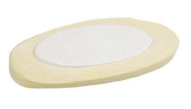 Calciumschaal & mineraalsteen ECO Geel/wit - Foodshot