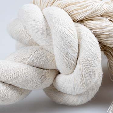 Corde écologique en coton avec 4 nœuds Blanc - Detail 1