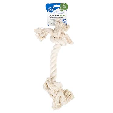 ECO Cotton touw met 2 knopen Wit - Verpakkingsbeeld