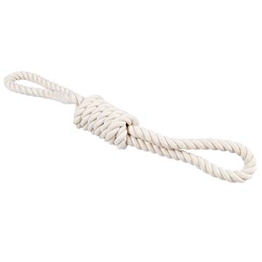 ECO Cotton tuggertouw met 2 lussen Wit - <Product shot>