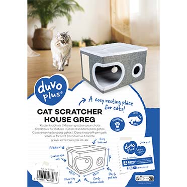 Kattenkrabhuisje Greg Grijs - Verpakkingsbeeld