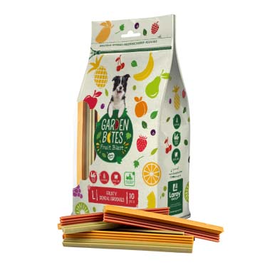 Garden Bites Fruity dental groovies - <Product shot>