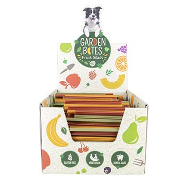 Garden Bites Fruity dental groovies - Facing