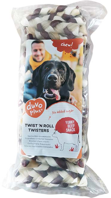 Chew! twist `n roll twisters beef - Verpakkingsbeeld