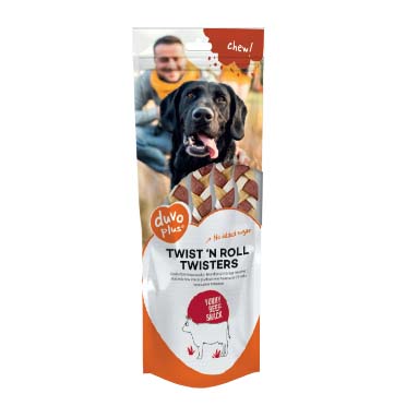 Chew! twist `n roll twisters beef - Verpakkingsbeeld