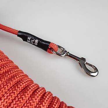 Leine Trackingleine rund Classic Rot - Detail 1