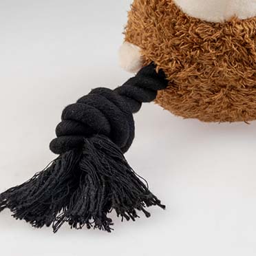Pluche Wildlife aap met touw Bruin - Detail 1