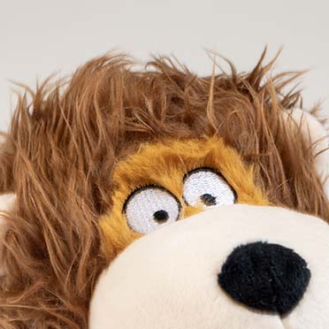 Peluche Wildlife lion avec corde Brun - Detail 1