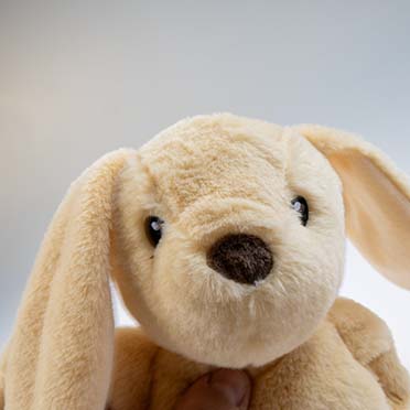 Plüsch Pawbies knisterndes Kaninchen Beige - Detail 1