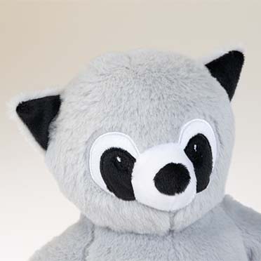 Plush Pawbies raccoon Grey - Detail 1