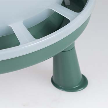 Voederbak met pootjes ECO Transparant/groen - Detail 1