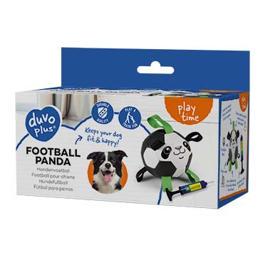 Voetbal panda met pomp Zwart/wit - Verpakkingsbeeld