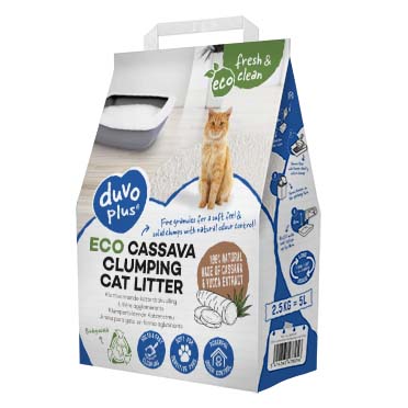 ECO cassave klontvormende kattenbakvulling - Verpakkingsbeeld