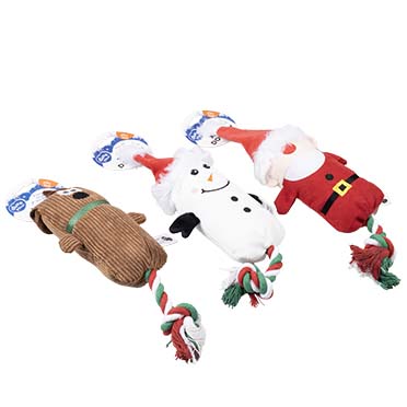 Xmas pluche kerstvrienden met touw Gemengde kleuren - Verpakkingsbeeld