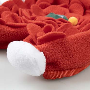 Xmas Snuffelmat kerstmuts Rood - Detail 3