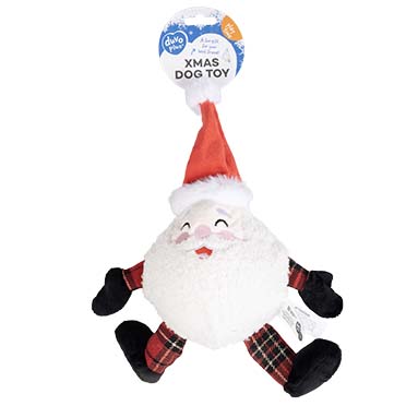 Xmas pluche kerstman bal Wit - Facing