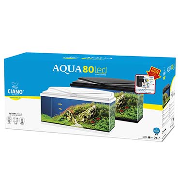 Aquarium aqua 80 led bio cf150 noir - Verpakkingsbeeld