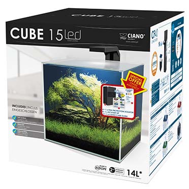 Aquarium cube 15 led - Verpakkingsbeeld