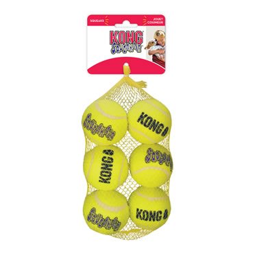 Kong squeakair balls 6-pack gelb - Product shot