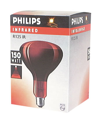 Infrared bulb 250w e-27
