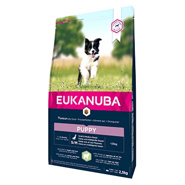Euk dog puppy-junior small &medium lamb&rice  2,5KG
