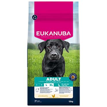 Euk dog adult large breed chicken - Facing
