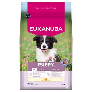 Euk dog puppy medium breed chicken - Facing