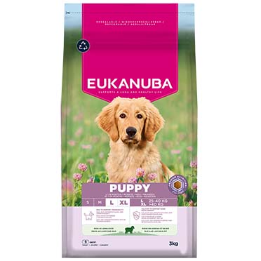 Euk dog puppy large breed lamb&rice - Facing