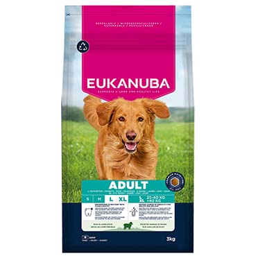 Euk dog adult large breed lamb&rice - Facing