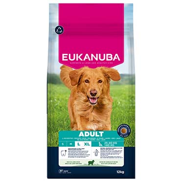 Euk dog adult large breed lamb&rice - Facing