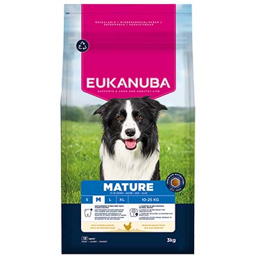 Euk dog mature medium breed chicken - Facing