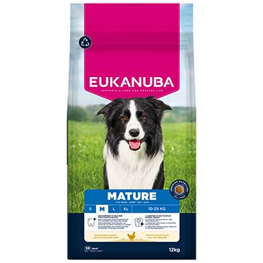Euk dog mature medium breed chicken - Facing
