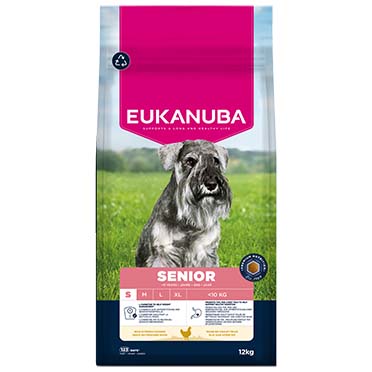 Euk dog senior small breed chicken - Facing