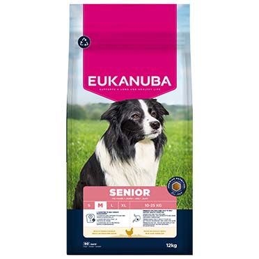 Euk dog senior medium breed chicken - Facing