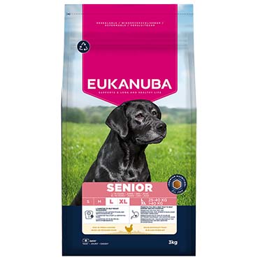 Euk dog senior large breed chicken - Facing