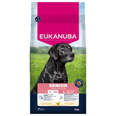 Euk dog senior large breed chicken - Facing