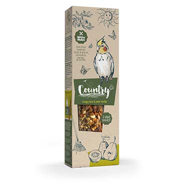 Country zaadsticks gr.parkiet kiwi & peer - Verpakkingsbeeld