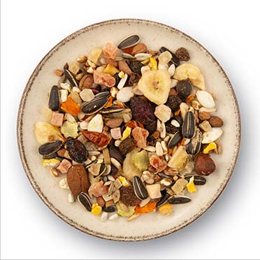 PUUR Snack muesli papegaai fruit - Foodshot