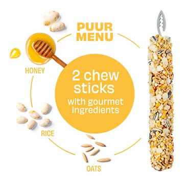 PUUR Knaagsticks rijst & honing - Detail 1