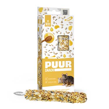 PUUR Knaagsticks rijst & honing - Verpakkingsbeeld