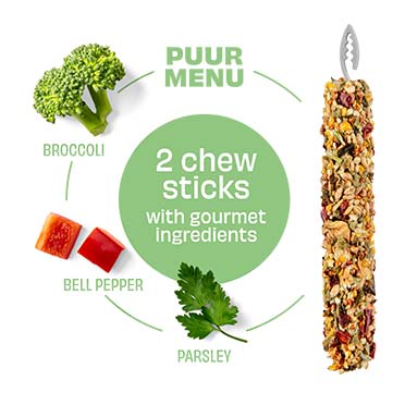 PUUR Knaagsticks broccoli & paprika - Detail 1