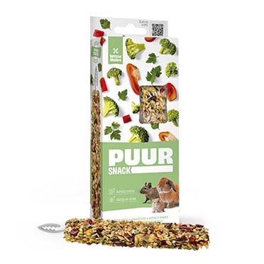 PUUR Knaagsticks broccoli & paprika - Verpakkingsbeeld