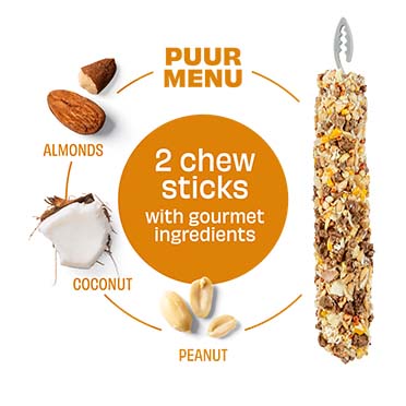 PUUR Knaagsticks pinda & amandel - Detail 1