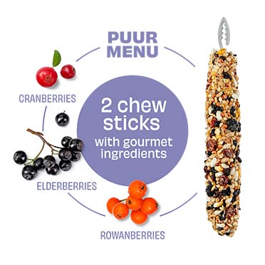 PUUR Knaagsticks veenbes & vlierbes - Detail 1