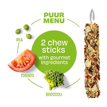 PUUR Knaagsticks erwt & tomaat - Detail 1